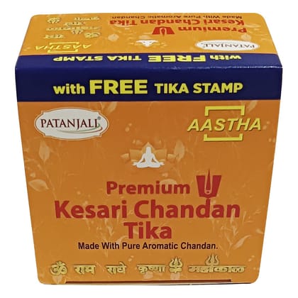 AASTHA PREMIUM KESARI CHANDAN TEEKA 60GM