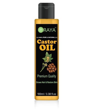 ORAYA 100% Pure & Natural Cold Pressed Castor Hair Massage Oil- 100 ml