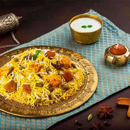Paneer Subz Biryani (Paneer Dum And Veg Biryani - Serves 1).