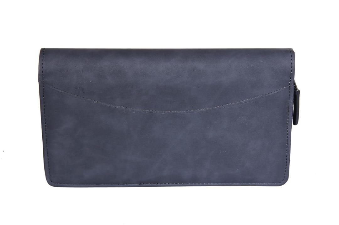 Sukeshcraft Multiple Cheque Book Holder | Original PU Holds Upto 8 Cheque Books, CloudBlack