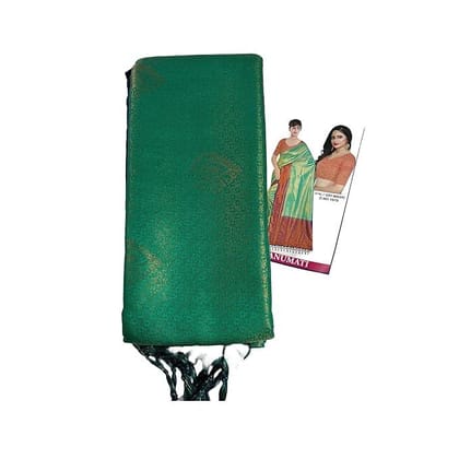 Green  Colour Pure Silk Saree.