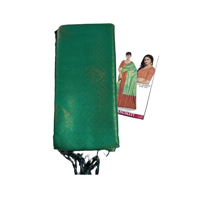 Green  Colour Pure Silk Saree.