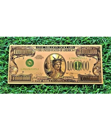 US 1 MILLION(1000000) DOLLAR 24 KT GOLD PLATED NOTE BRAND NEW
