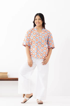 Tangi Orange Top Tangi Orange Top