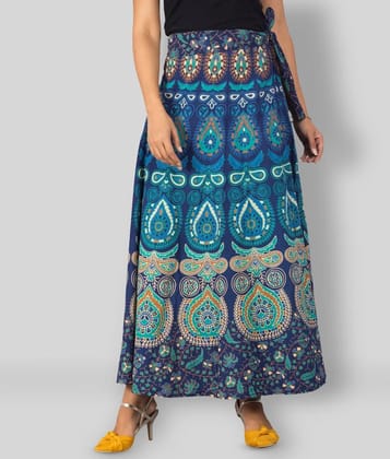Frionkandy - Multicolor Cotton Womens Wrap Skirt ( Pack of 1 ) - 37-41