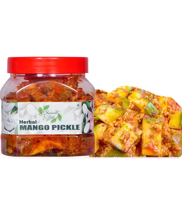 Natural Diet Homemade Mango Pickle Aam ka achar (Without Seed) ||Traditional Punjabi Flavor, Tasty & Spicy Pickle 500 g