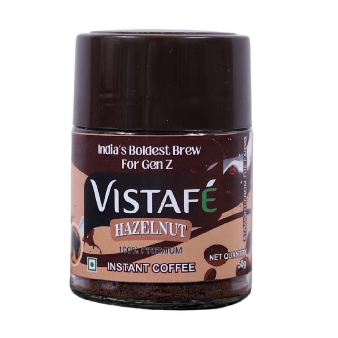 Vistafe Hazelnut Instant Coffee for Smooth Nutty Taste