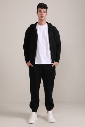 Sweatpants- Bold Black-XS-S