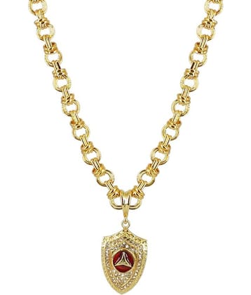 KRIMO - Golden Pendant set ( Pack of 1 )