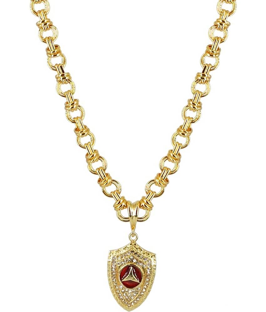 KRIMO - Golden Pendant set ( Pack of 1 )