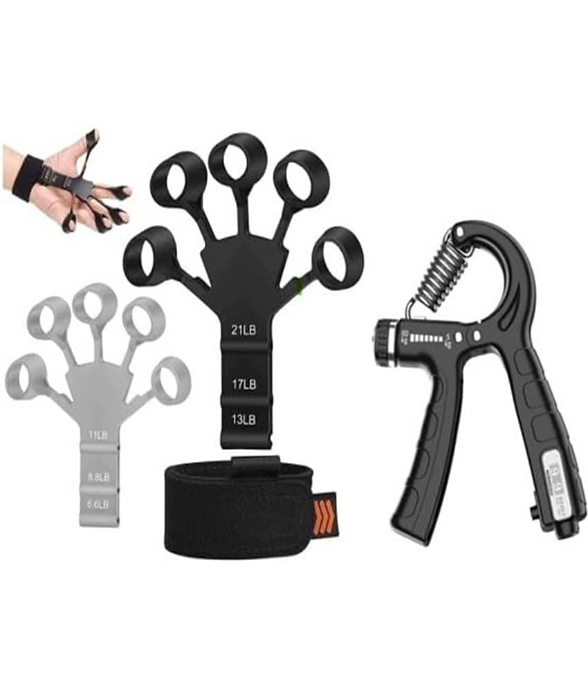 PRO365 Combo of Counter Hand Gripper and Finger Gripper Finger Exerciser (With Counter Timer)