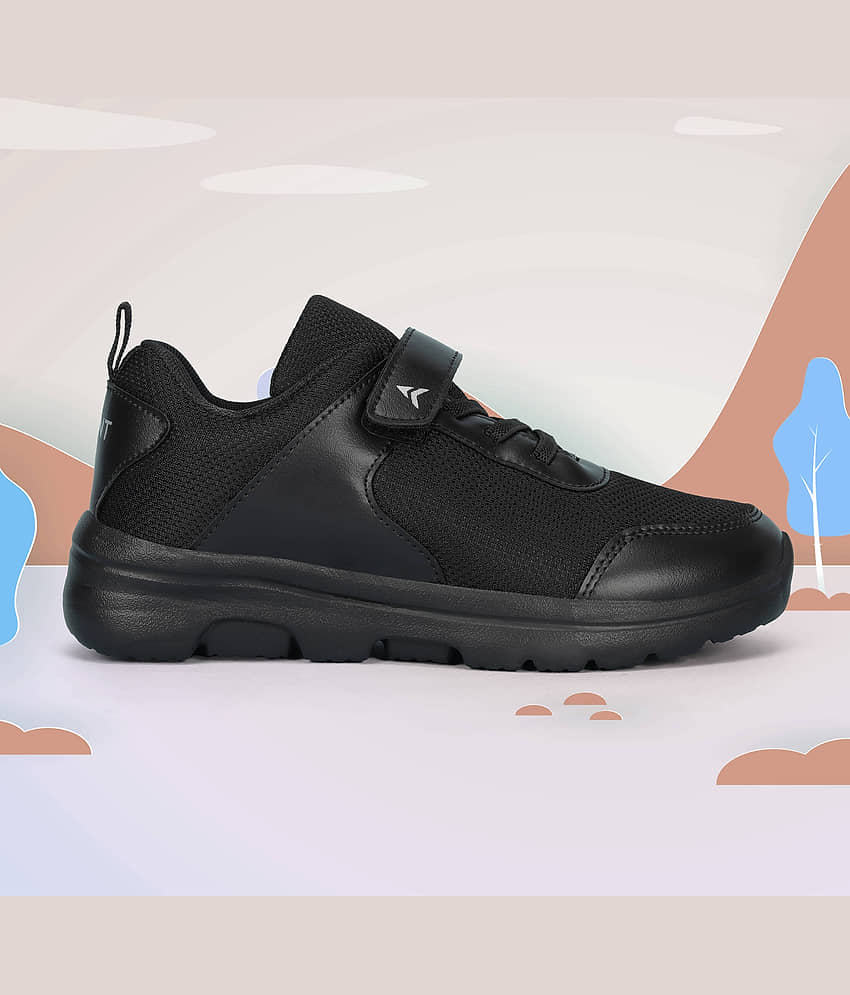 Avant PlayDash Black Boy's School Shoes