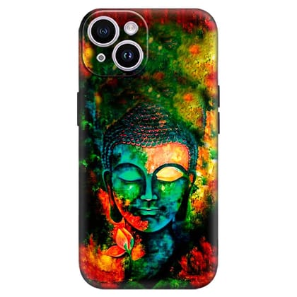 Colourful Buddha iPhone 14 Premium Embossed Mobile cover