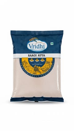 Vridhi Premium Quality Raagi Atta (Finger Millet Flour) – Calcium-Rich Superfood – 500gm
