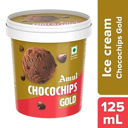 Amul Gold Chocochips Chocolate Ice Cream, 125 ml - 125 mL - 125 mL - One unit