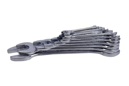 Eastman Doe Jaw Spanners - Crv Set Of 6Pcs, Kit-03-60MH, Chrome Vanadium Steel, Chrome Plated, Chrome Finished Double Sided Open End Wrench, Wrench Set Tools  (E-2001)