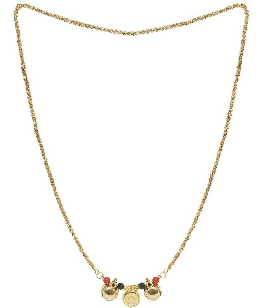 JIPPA - Golden Mangalsutra ( Pack of 1 )