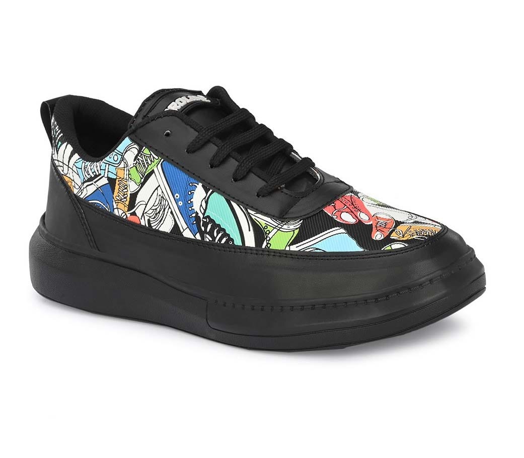 Latest Graceful Men Casual Sneaker Shoes, Casual Shoes For Men's and Boys Color - Black, Size - 7