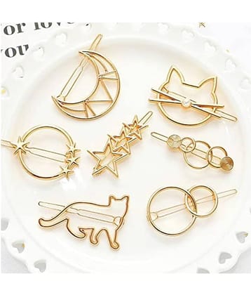 SNOWPEARL Gold Casual Hair Clip