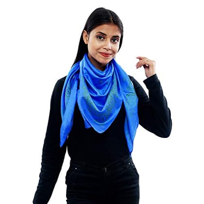 Eri Silk Printed Scarf Yellow