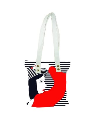 Astara Printed Canvas Tote Bag Astara Printed Canvas Tote Bag