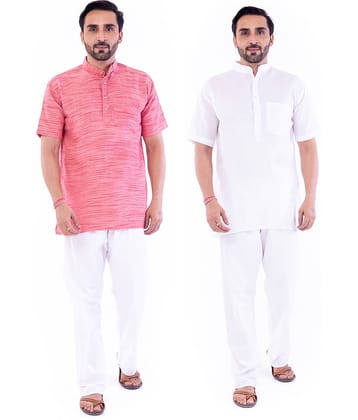 DESHBANDHU DBK Cotton Plain Regular Kurta For Men ( Muticolor )