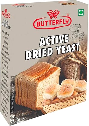 Butterfly Active Dried Yeast (Size - Box Pack 25 g) by Butterfly Dessert Mixes and Bakery Needs.