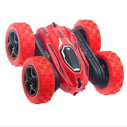 Double-Sided RC Stunt Car 360° Spins & Flip for Kids-Red