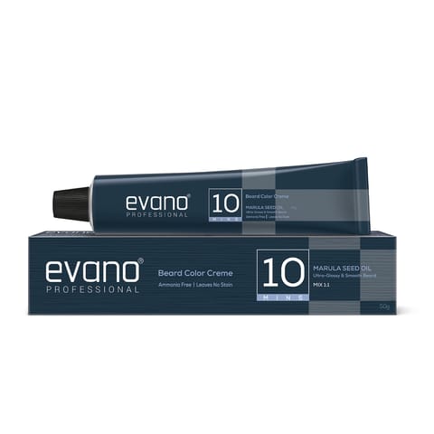 EVANO Professional Beard Colour for Men Natural Black 50g, Ammonia Free ...