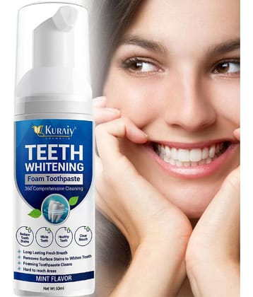 KURAIY Teeth Whitening Oral Hygiene Breath Toothpaste Foam 60ML