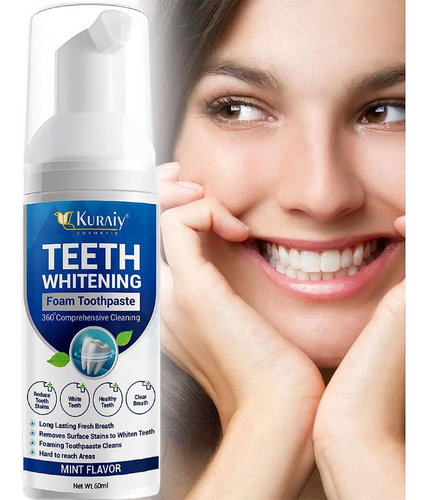 KURAIY Teeth Whitening Oral Hygiene Breath Toothpaste Foam 60ML
