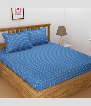 Apala Microfiber King Bedsheet ( Blue )