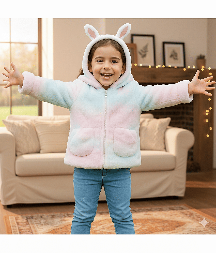 TarrenT HunT Girls Woollen Blend Quilted & Bomber Jacket For ( Pack of 1 , Multicolor )