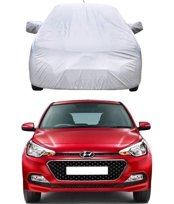CARNEST Car Body Cover for Hyundai i20 [2012-2014] With Mirror Pocket ( Pack of 1 ) , Silver