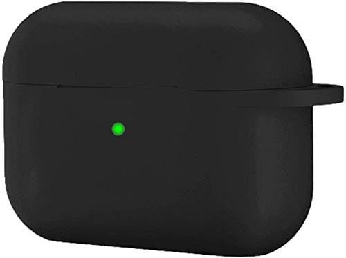Valente Hard Silicone Shockproof Protective Case for Airpods Pro 2nd Generation (Cover Only)-Black