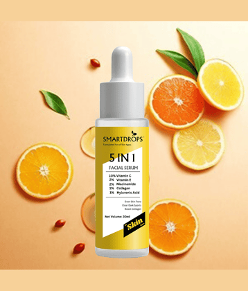Smartdrops Face Serum Vitamin C Daily Care For All Skin Type ( Pack of 1 )