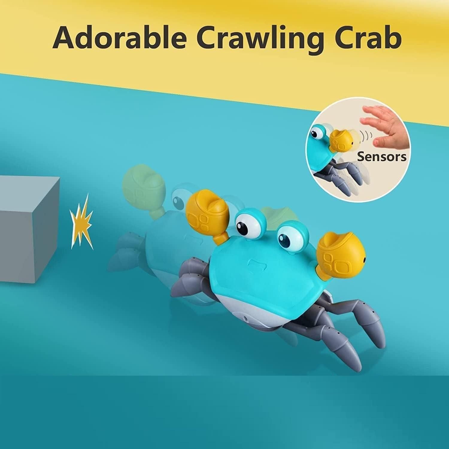 Adorable Crawling Crab Toy with Interactive Sensors