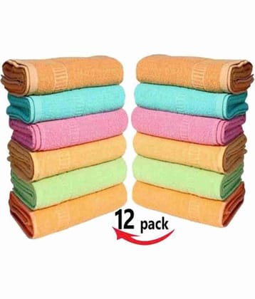 Dyana Core Pack of 6 Cotton 401-450 -GSM Hand Towel ( Multicolor )