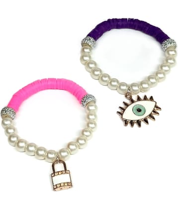 DAIVYA WELLNESS - Multicolor Bracelet ( Pack of 2 )