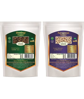 Biotic Shivlingi Seed Powder & Putrajivak Seed Powder 200 gm Pack of 2