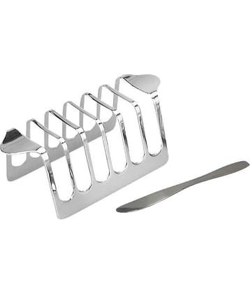 ToastServe Duo Toast Rack & Butter Knife Set, Table Combo