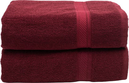 Furnofy Cotton 450 GSM Bath Towel Merun (Pack Of 2) Furnofy Cotton 450 GSM Bath Towel Merun (Pack Of 2)