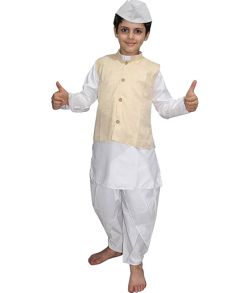 Kaku Fancy Dresses Lal Bahadur Shastri Costume for Republic Day & Independence Day | National Hero Freedom Fighter Fancy Dress For Boys - 5-6 Years