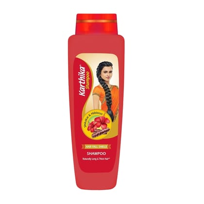 Karthika Hair Fall Shield Shampoo, With the Goodness Of Shikakai and Hibiscus, For Men & Women - 340ml