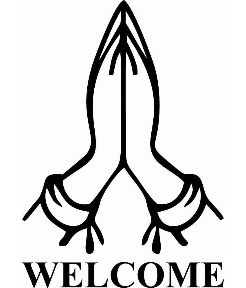 Asmi Collection Welcome Home Wall Sticker ( 42 x 30 cms )