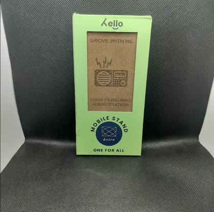 Hello Wooden Mobile Stand  Personal Radio Station