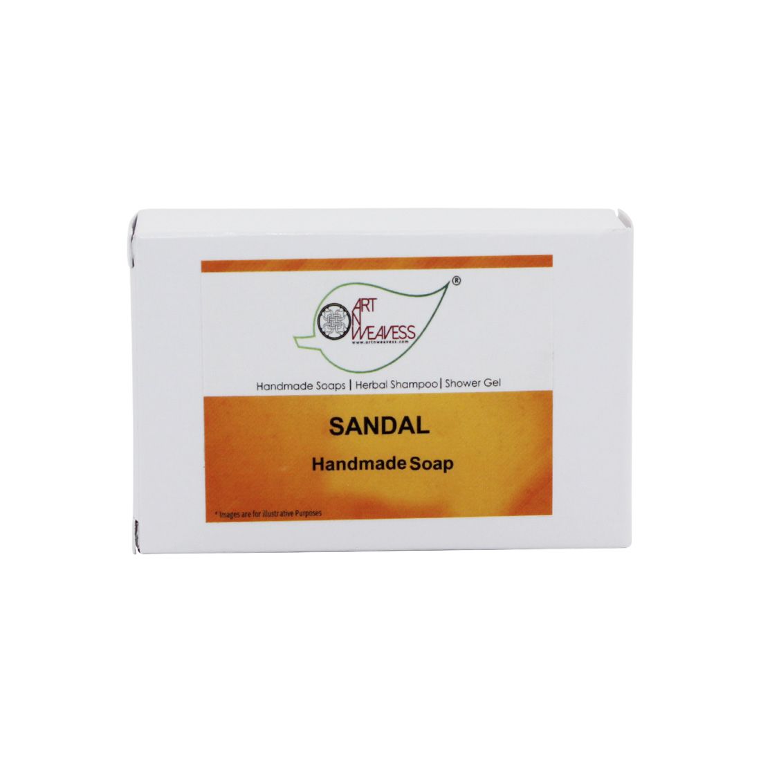 Artnweavess Sandal Handmade Soap NT, 100 gm - Pack of 2