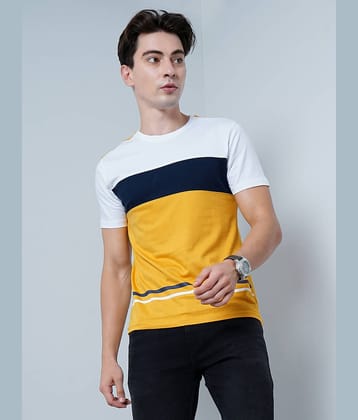 Paul Street Pack of 1 Cotton Blend Slim Fit Men's T-Shirt ( Yellow )