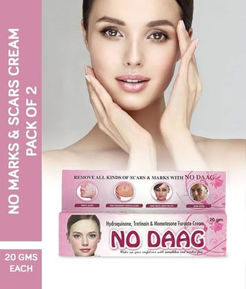 No Daag Skin Lightening & No Marks Cream 20 gm Each Pack of 2