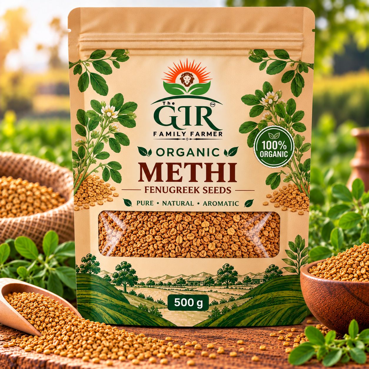 Organic Methi Seeds (Methi Dana) | The GIR Family Farmer